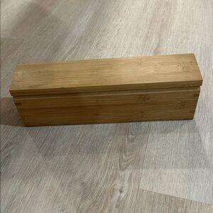 Crate&Barrel || Bamboo Tea Storage Holder